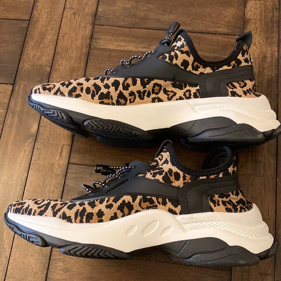 Steve Madden Animal Print Stretch Sneaker - Picture 2 of 9